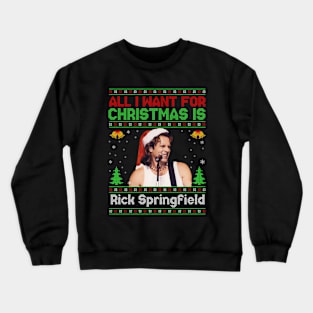 chrismas rock man Crewneck Sweatshirt